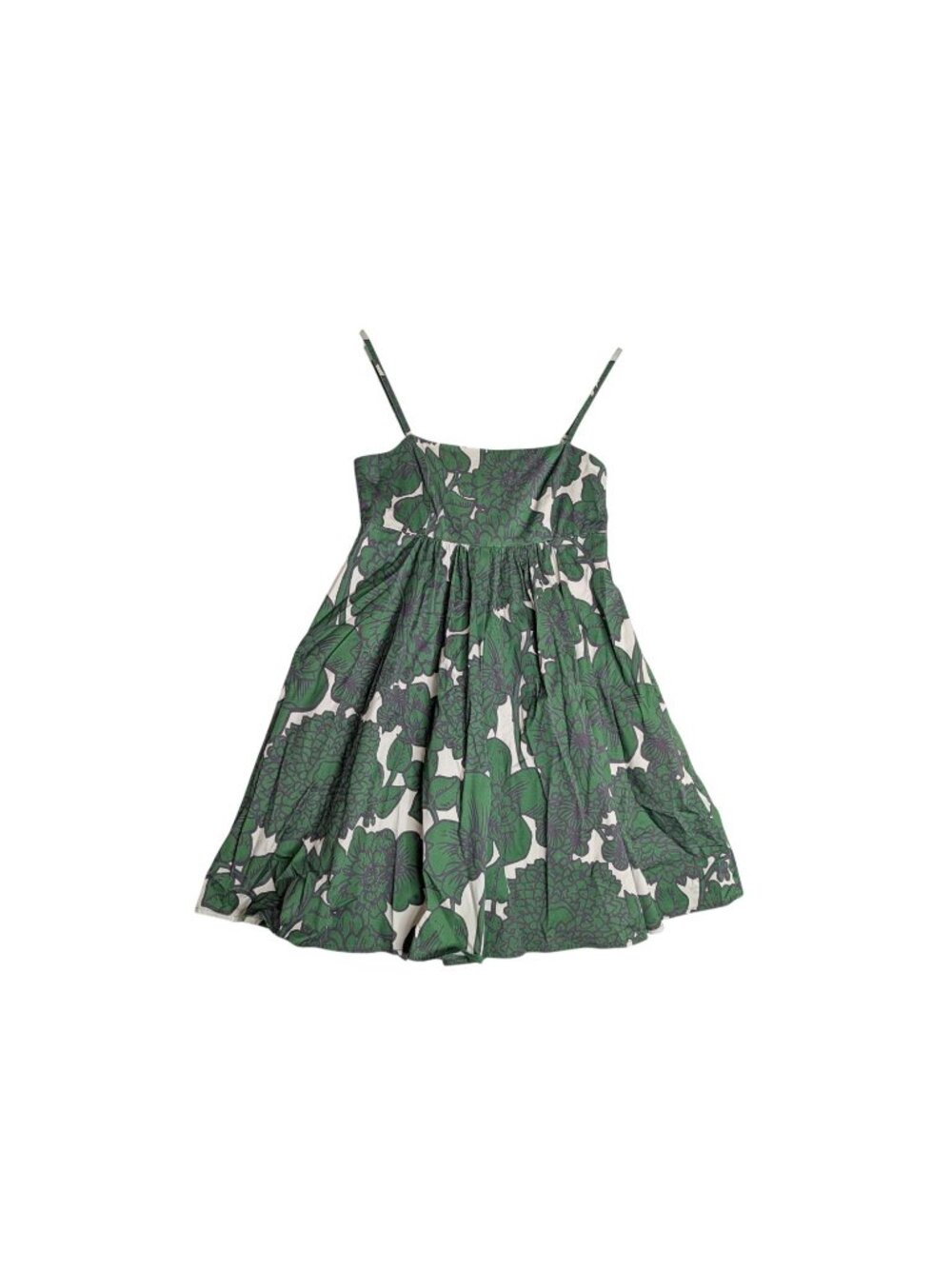 Hutch Anthropologie Green Floral Bandeau Spaghetti Strap Romper XS Cotton Blend - Picture 16 of 16